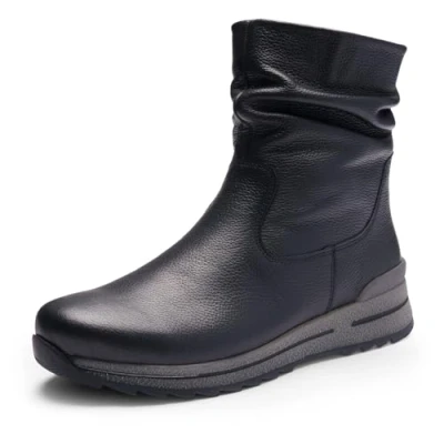 Abbildung von Ara OSAKA Schlupfboots, Stiefelette, Keilabsatz, Casual Boots in Komfortweite H = sehr weit