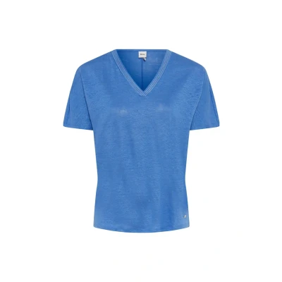 Abbildung von BRAX Style Caelen Tshirt basic, Damen, Größe: 44, Sapphire blue