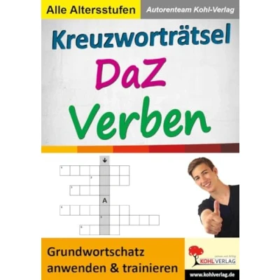 Abbildung von Kreuzworträtsel DaZ Verben: Grundwortschatz anwenden und trainieren