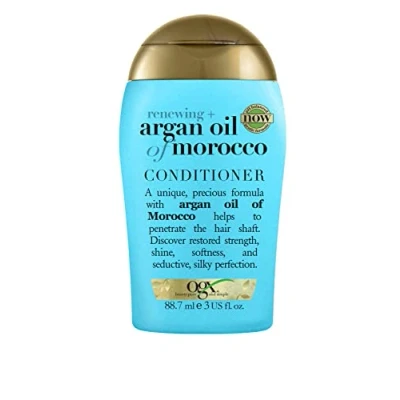 Abbildung von OGX Renewing + Argan Oil of Morocco Conditioner (88 ml), regenerierende Haarspülung mit marokkanischem Arganöl, Haarpflege Spülung, sulfatfrei