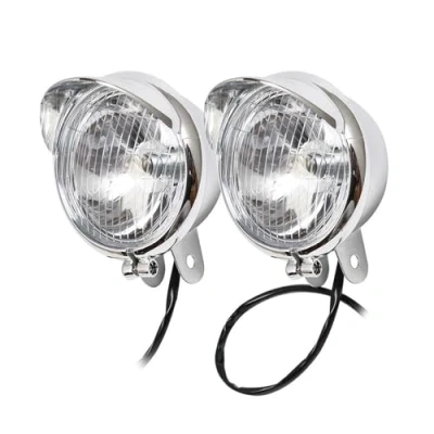 Abbildung von BEPHON Motorrad LED Nebelscheinwerfer für Kawasaki Chrome 12V Universal Scheinwerfer Cafe Racre Bernstein Lampe