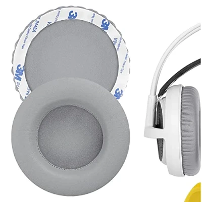 Abbildung von Geekria Ersatz Ohrpolster für SteelSeries Siberia V1, V2, V3 Prism Gaming Headset/Kopfhörer Ohrpolster/Ohrmuschel/Ohrpolster, Reparaturteile (Grau)