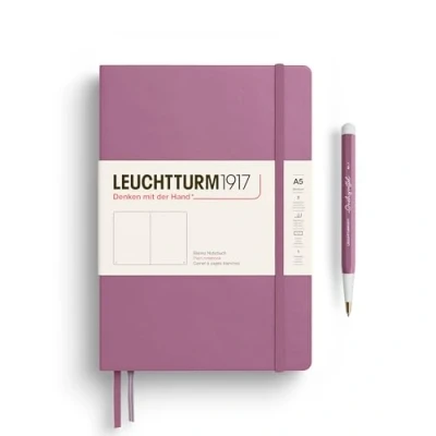 Abbildung von LEUCHTTURM1917 372184 Notizbuch Medium A5, Hardcover Schreibbuch, 251 nummerierte Seiten, Dusty Rose, blanko