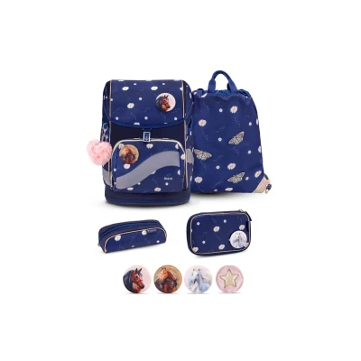 Abbildung von Belmil Smarty Plus Premium Schulranzen Set 5 teilig Daisy