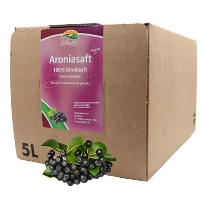 Abbildung von BLEICHHOF® Aroniasaft Direktsaft, vegan, Bag in Box (1x5l Saftbox)