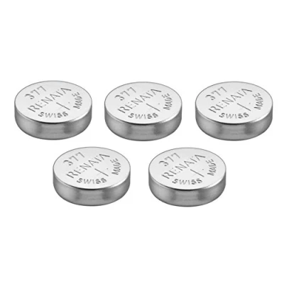 Abbildung von 5 x Renata Uhrenbatterien Silber Oxid Hergestellt In Der Schweiz 0% Quecksilber Lange Lebensdauer Argenté, 377 ou SR626SW AG4