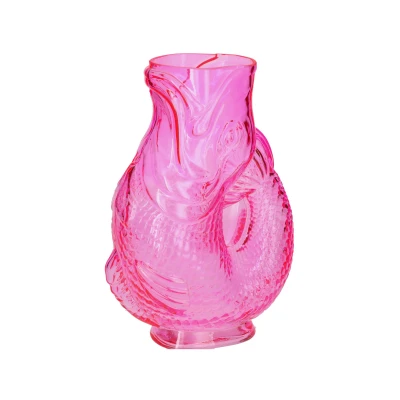 Abbildung von Giftcompany Jacquard Fischvase M pink 30cm