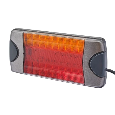 Abbildung von HELLA 2VA 980 710 301 Heckleuchte rechts, links rot/gelb schwarz Elektromagnetische Verträglichkeit (EMV), mit Blinkleuchtenausfallkontrolle