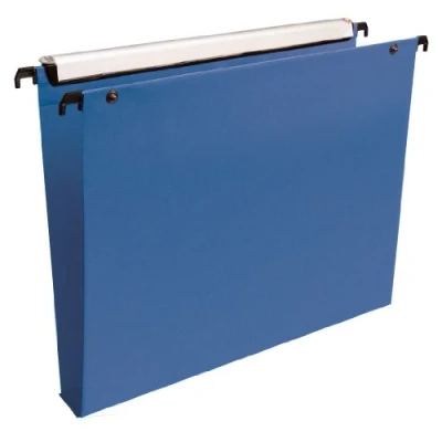 Abbildung von Esselte 10 Stück Hängemappen für Schubladen VMG PP Boden 30 mm blau