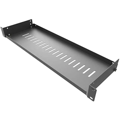 Abbildung von Jingchengmei 1U zerlegtes, belüftetes Cantilever Server Rack Regal 6 Zoll (152 mm) Tiefe für 19 Netzwerk / AV Geräte und Schrank (1U6V)