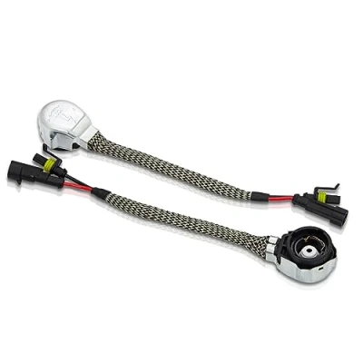 Abbildung von WinPower D2S / D2R OEM Xenon Lampe Ballast Adapter Kabel Kabelbaum Anschluss Buchse Draht zu HID Glühbirnen Konverter Halter, 1 Paar