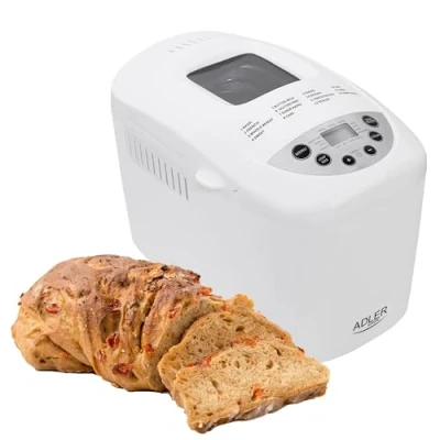 Abbildung von Adler Brotbackautomat AD6019 mit 15 Programme 850W in weiß
