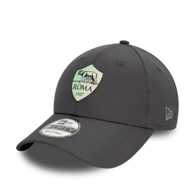 Abbildung von New Era 9FORTY Strapback Iridescent AS ROMA Cap, Herren, Größe: One Size, Charcoal