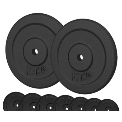 Abbildung von G5 HT SPORT Unisex Erwachsene Zwei Scheiben aus Gusseisen à 10 kg, 2 x Due DISCHI IN GHISA