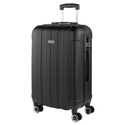 Abbildung von ITACA Koffer Mittelgroß, Hartschalenkoffer L, &amp; Trolleys, Hartschalenkoffer, Groß für Vielreisende 771160, Schwarz