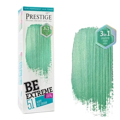 Abbildung von Vip&#039;s Prestige Be Extreme Semipermanenter Haartonisierer 51 Minzeis Reines Pigment Verleiht gefärbten oder grauen Haaren Farbe Temporäres Ergebnis Ammoniakfrei, Parabenfrei, PPD frei