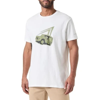 Abbildung von CITROËN O103083 W000 T Shirt Mehari Design Breitdruck &amp; Logo auf dem Rücken C24S Herren Weiß Größe XL, Weiß, XL