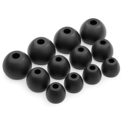 Abbildung von Okuli 12 x Silikon Ohrstöpsel Ohrhörer Gummi Tipps Für Beats Flex, Tour 2.0 Kopfhörer in Schwarz