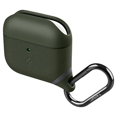 Abbildung von Spigen Slim Armor IP Hülle Case kompatibel mit Airpods 3 Generation 2021 Militärgrün