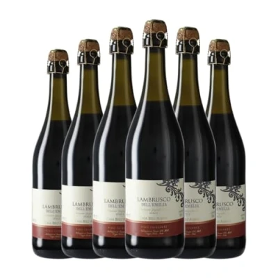 Abbildung von Casa Bell&#039;Albero Rosso Lambrusco Emilia Romagna 75 cl (Schachtel mit 6 Flaschen von cl)