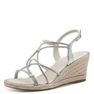 Abbildung von Tamaris Espadrille, Damen, Größe: 36, Silver Schuhe