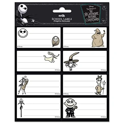 Abbildung von Erik Sticker Aufkleber The Nightmare before Christmas Etiketten selbstklebende zum Beschriften