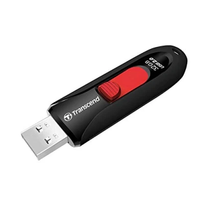 Abbildung von Transcend TS32GJF590K JetFlash 32GB Speicherstick USB 2.0 schwarz/rot