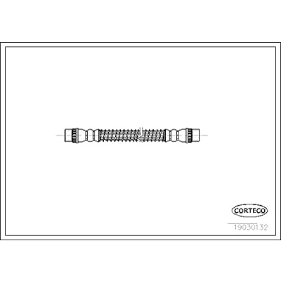 Abbildung von CORTECO 19030132 Bremsschläuche Hinterachse 235 CITROËN: C5 I Schrägheck, II Kombi
