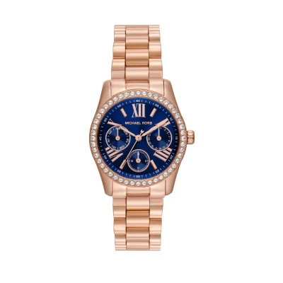Abbildung von Michael Kors Lexington Damen 33MM Roségoldfarbene Edelstahl Uhr, MK4926