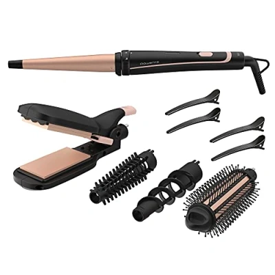 Abbildung von Rowenta Multihaarstyler CF4231 Infinite Looks 14 in 1, 190C, kalte Spitze, endlos viele Styling Möglichkeiten, Programme