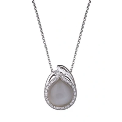 Abbildung von Orphelia Damen Anhänger Sterling Silber 925 mit Kette Weiß ZH 4569