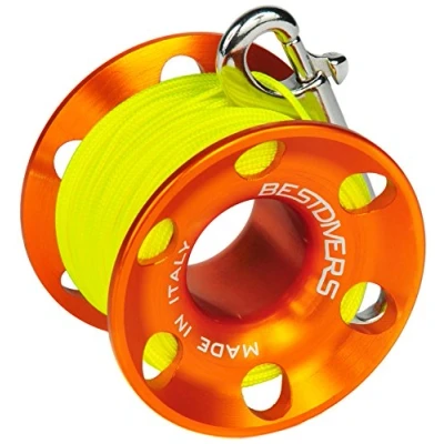 Abbildung von Best Scuba Divers ml0087, Angelrolle Unisex Erwachsene, Orange, 30 Meter