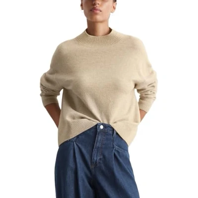 Abbildung von Marc O&#039;Polo Denim MOCK NECK Strickpullover, Damen, Größe: Medium, Medium beige melange