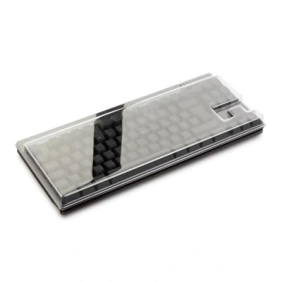 Abbildung von Decksaver Cover für die Logitech G PRO &amp; X Tastaturserie geräucherte/klare Schutzhülle, hergestellt in Großbritannien Erstklassige Schutzabdeckung Profi Gamer