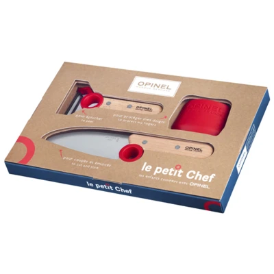 Abbildung von Opinel Le Petit Chef Küchenset 3 teilig Rot