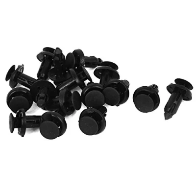 Abbildung von sourcing map Geschenkband/Push Typ Befestigungsclips, Kunststoff Nieten 8 mm de