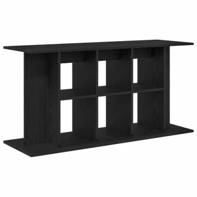 Abbildung von vidaXL Aquariumständer Schwarz Eichen Optik 120x40x60 cm Holzwerkstoff, Aquarienschrank, Aquarienunterschrank, Aquarienständer, Aquariumunterschrank