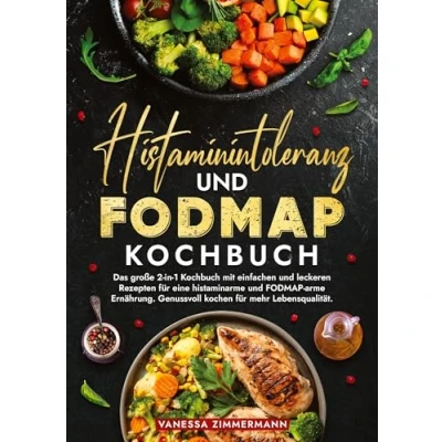 Abbildung von Histaminintoleranz und FODMAP Kochbuch: Das große 2 in 1 Kochbuch mit einfachen leckeren Rezepten für eine histaminarme arme Ernährung. Genussvoll kochen mehr Lebensqualität.