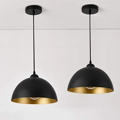 Abbildung von lux.pro Hängeleuchte, ohne Leuchtmittel, »Espoo« 2er Set Pendelleuchte Lampe schwarz