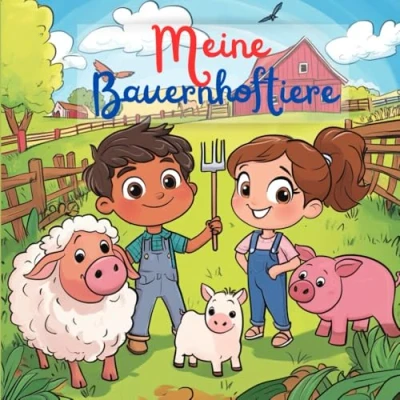 Abbildung von Mein erstes Bauernhof Malbuch Große Tiere zum Ausmalen für Kinder ab 3 Jahren: Jahren Große, ... Kleinkinder und Vorschulkinder.