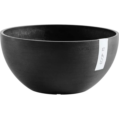Abbildung von Ecopots Brüssel 25 cm dunkelgrau Blumen /Pflanzkasten