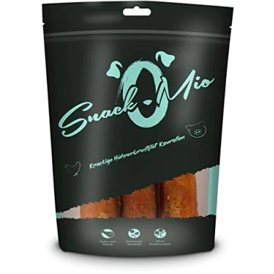 Abbildung von SnackOMio Premium Hundesnack knackige Hühnerbrustfilet Kaurolle, getreidefrei, 1er Pack (1 x 150g)