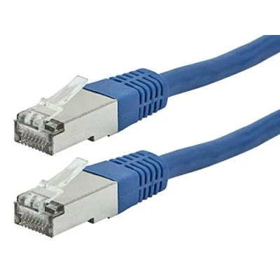 Abbildung von Monoprice 111220 ZERO Boot Series Cat6A 26AWG STP Ethernet Netzwerk Patchkabel, 15,2 cm, blau 30ft