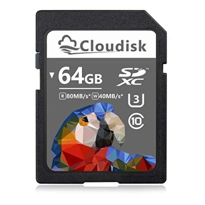 Abbildung von Cloudisk 64GB SD Carten UHS 3 Flash Speicherkarten,4K Ultra HD 80MB/s (64 GB Memory Card)