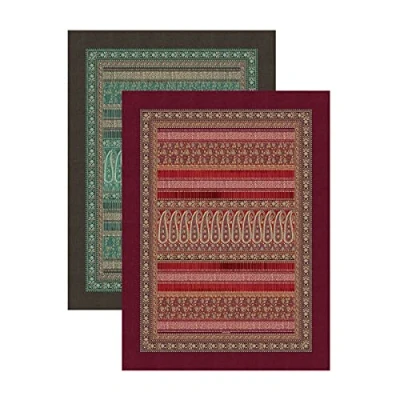 Abbildung von Bassetti Piazza Ducale Teppich, Baumwolle, Polyester, Rosso r1, 150 cm x 220