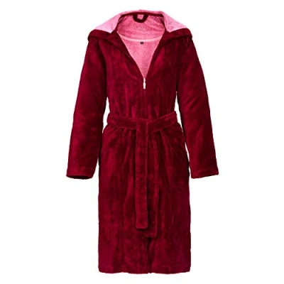Abbildung von Vossen Palermo Unisex Bademantel, Größe: Small, Burgundy