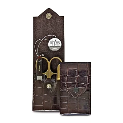 Abbildung von nippes Solingen Maniküre Etui Serie &quot;CROCO&quot;, 3 tlg.