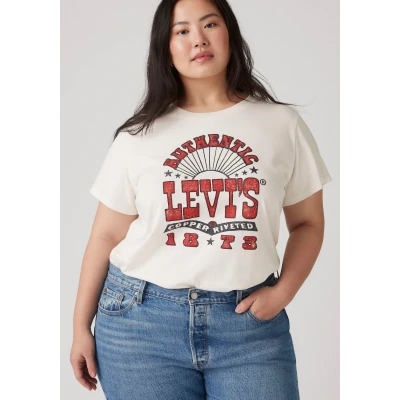 Abbildung von Levi&#039;s® Plus T Shirt PL PERFECT TEE mit Logodruck