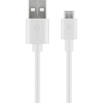 Abbildung von goobay 38665 Micro USB Lade und Synchronisationskabel, 0.5 m für Android Geräte,