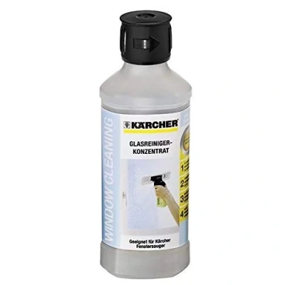 Abbildung von Kärcher Glasreiniger Konzentrat RM 500, für eine streifenfreie Reinigung aller wasserfesten glatten Oberflächen, 500 ml ergeben verdünnt 6,25l Reinigungsflüssigkeit